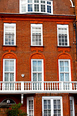 Image showing in europe london old red brick      historical  