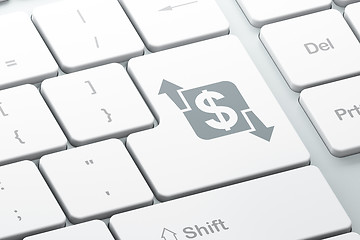 Image showing Business concept: Finance on computer keyboard background