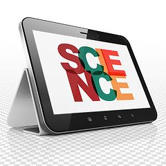 Image showing Science concept: Tablet Computer with Science on  display