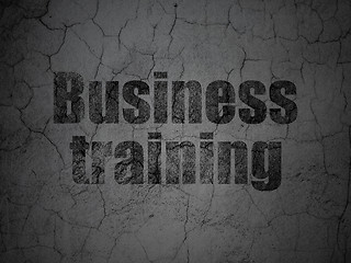 Image showing Learning concept: Business Training on grunge wall background