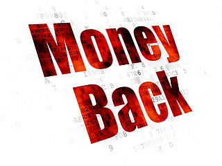 Image showing Business concept: Money Back on Digital background