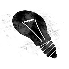 Image showing Business concept: Light Bulb on Digital background