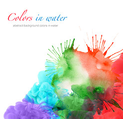 Image showing abstract watercolor blot background