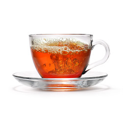 Image showing Cup of tea with splash