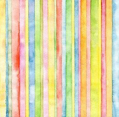 Image showing Abstract  strip watercolor painted background