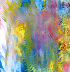 Image showing Abstract acrylic painted background