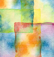 Image showing Abstract  watercolor painted background