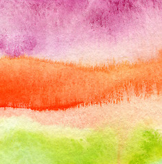 Image showing Abstract acrylic and watercolor painted background