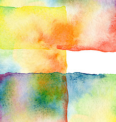 Image showing Abstract  watercolor painted background