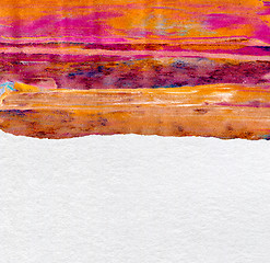 Image showing Abstract  acrilic and watercolor painted background