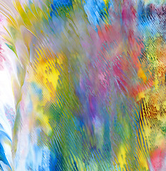 Image showing Abstract acrylic painted background