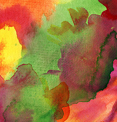 Image showing Abstract  watercolor painted background