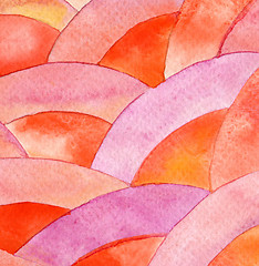 Image showing Abstract  watercolor painted background