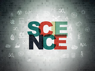 Image showing Science concept: Science on Digital Paper background