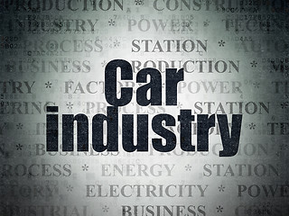 Image showing Industry concept: Car Industry on Digital Paper background