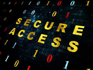 Image showing Security concept: Secure Access on Digital background