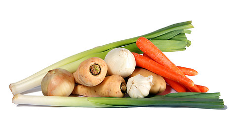 Image showing Winter vegetable display