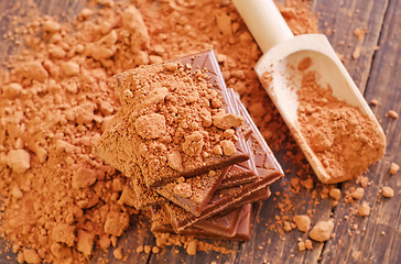 Image showing cocoa and chocolate