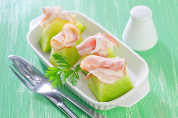 Image showing ham and melon