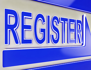 Image showing Register Sign Button Showing Website Members