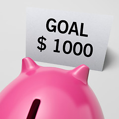 Image showing One Thousand dollars, usd Goal Showing Ambition