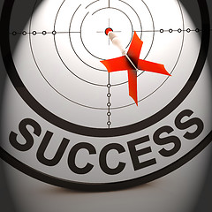 Image showing Success Shows Best Financial Achievement Solution