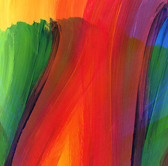 Image showing Abstract acrylic hand painted background