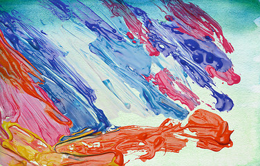 Image showing Abstract watercolor painted background