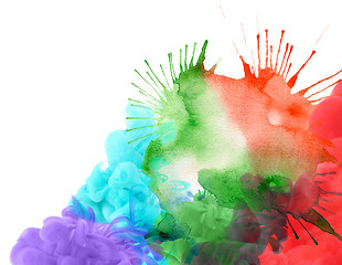 Image showing abstract watercolor blot background