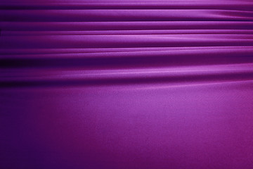 Image showing violet silk curtain background