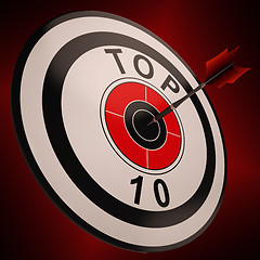 Image showing Top Ten Target Shows Best In Charts