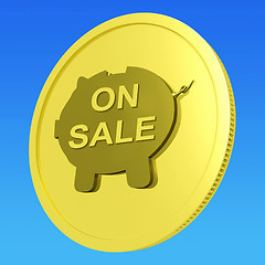 Image showing On Sale Coin Means Specials Promos And Cheap Products