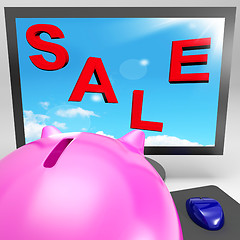 Image showing Sale On Monitor Showing Clearances