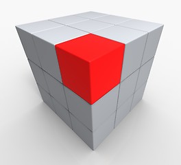 Image showing Distinct Block Shows Standing Out