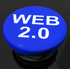 Image showing Web 2.0 Button Means Dynamic User WWW