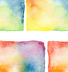 Image showing Abstract  watercolor painted background