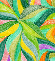 Image showing Abstract color pencil background