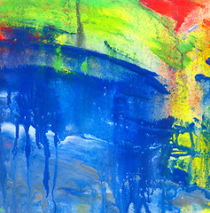 Image showing Abstract acrylic painted background