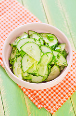 Image showing salad with cucumbers