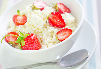 Image showing sweet cottage with strawberry