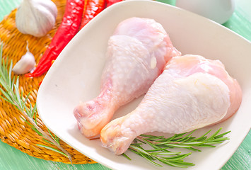 Image showing raw chicken legs