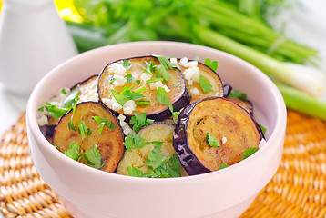 Image showing fried eggplant