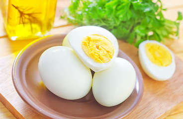 Image showing boiled eggs