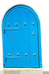 Image showing blue door in antique 