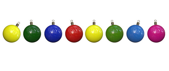 Image showing christmas baubles