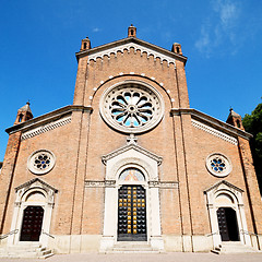 Image showing building old architecture in italy europe milan religion       a