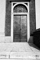 Image showing old   door    in italy old ancian wood and traditional  texture 