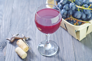 Image showing homemade wine in glass