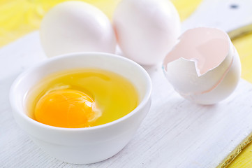 Image showing raw eggs