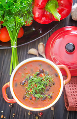 Image showing bean soup